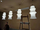 Axyaa Nordic Minimalist Fabric LED Pendant Light Chandelier for Home Decor