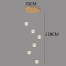 Axyaa Staircase Chandeliers: Modern LED Pendant Light Lamps for Living Room and Indoor Lighting