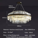 Axyaa Crystal Chandeliers for Modern Luxury Living & Dining Rooms