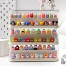 Axyaa Clear Acrylic Figure Display Storage Box with Lid Organizer