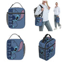 Axyaa Stitch Insulated Lunch Bag: Portable Thermal Cooler for School and Office