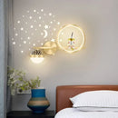 Axyaa Star Astronaut Projector Wall Light: Kids Bedroom Indoor Lighting