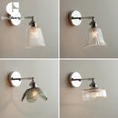 Axyaa Clear Glass Silver LED Bathroom Mirror Wall Light Fixture