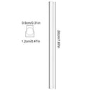 Axyaa Glass Straws Set for Boba Bubble Tea Smoothies Cocktails
