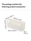 Axyaa Kitchen Organizer: Seasoning & Tableware Storage Box with Desktop Basket