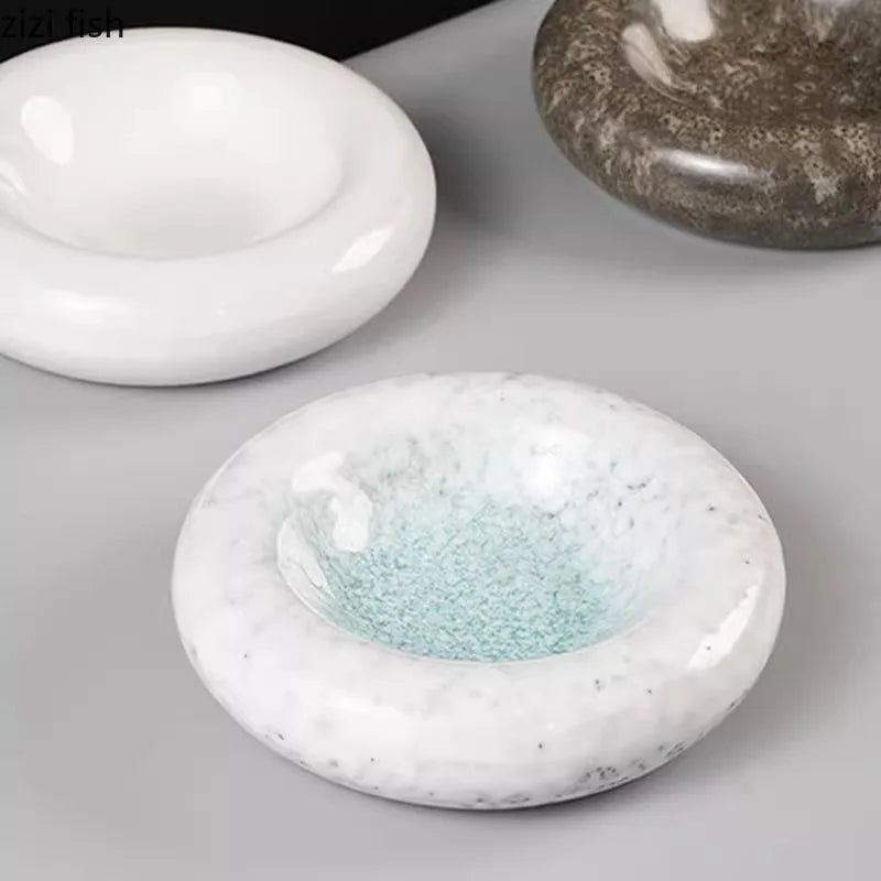 Axya Double Layer Ceramic Dinner Plate Soup Sushi Dessert Specialty Tableware