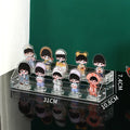 Axyaa Acrylic Stand Display Rack Anime Figure Storage Case Clear Organizer Shelf