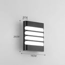 Axyaa Outdoor Wall Sconce LED Lamp for Balcony Garden and Stair Lighting