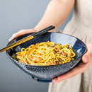 Axyaa Ceramic Ramen Bowl Set - European Style Tableware for Soup, Salad, and More