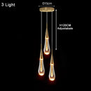 Axyaa Crystal Chandeliers - Nordic Luxury Water Drop Pendant Lights
