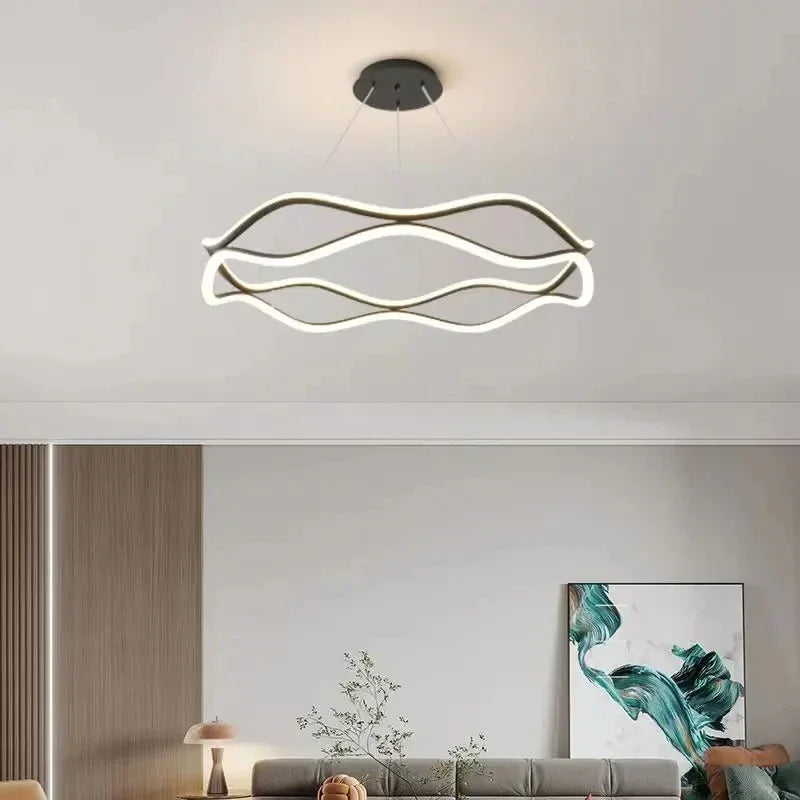 Axyaa Nordic Minimalist Ceiling Chandelier for Living and Dining Room
