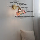 Axyaa Kids Bedroom Nordic Glass Wall Lamp, LED Square Light for Bathroom Mirror