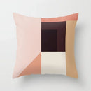 Axyaa Minimal Line Abstract Sun Pattern Plush Pillow Case