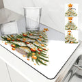 Axyaa Christmas Tree Kitchen Drying Mat