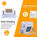 Axyaa Solar Floodlight - Portable LED Spotlight with 200W Power & Emergency Lighting