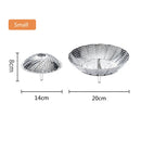 Axyaa Stainless Steel Folding Steamer Rack for Kitchen and Drain Tray
