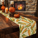 Axyaa Thanksgiving Corn Table Runner for Farmhouse Kitchen Dining Decor