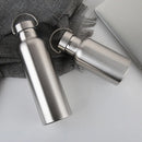 Axyaa Stainless Steel Sports Water Bottle - Leak-proof Wide Mouth for Cycling & Hiking