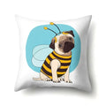 Axyaa Geometric Cat Dog Print Polyester Pillow Cover 45x45cm