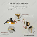 Axyaa LED Long Arm Duckbill Wall Lamp: Stylish Bedroom Study Lighting