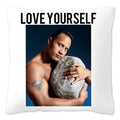 Axyaa Rock Face Cushion Cover: Funny Meme Throw Pillow for Home Decoration