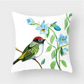 Axyaa Decorative Cushion Cover Throw Pillow 45*45 Sofa Flower Bird Animal Pillowcase