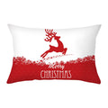 Axyaa Snowman Alphabet Print Pillowcase - Festive Rectangular Cushion Cover