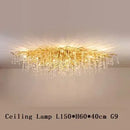 Axyaa Crystal Water Drop Chandelier for Luxury Living Room Decor