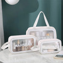 Axyaa Travel Toiletry Bag: Portable PVC Makeup Organizer for Women