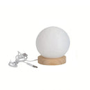Axyaa Spherical LED Table Lamp: Warm Bedroom Nightlight for Simple Atmosphere