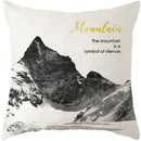 Axyaa Plants Print Linen Cushion Cover for Stylish Home Decor 45*45cm