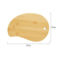 Axyaa Bamboo Fruit Cutting Board: Portable, Mini, Solid Wood Outdoor Friendly