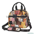 Axyaa Cute Cats Thermal Lunch Bag: Insulated Bento Tote for School & Office