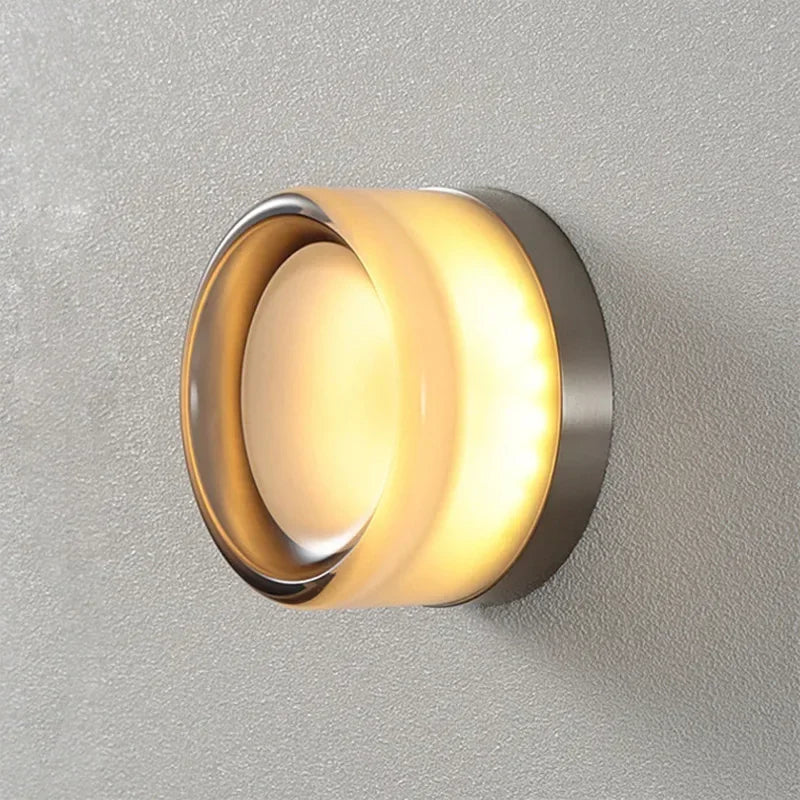 Axyaa Amber Jelly LED Wall Lamp for Modern Home Decor