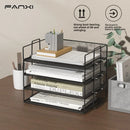 Axyaa 4-Tier Metal Mesh Desk Organizer for School and Office Storage
