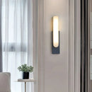 Axyaa Grey Marble LED Wall Sconces: Nordic Modern Bedroom Lamp