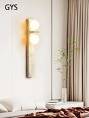 Axya Stone Long Strip Wall Lamp | Natural Living Room Bedroom Lighting