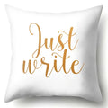 Axyaa King Queen Moon Lip Printed Pillow Cover for Home Sofa Decor 45X45CM