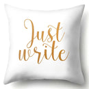 Axyaa King Queen Moon Lip Printed Pillow Cover for Home Sofa Decor 45X45CM