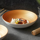 Axyaa Ceramic Meal Bowl Set - Elegant and Modern Household Restaurant Noodle Soup Rice Bowl