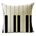 Axyaa Geometric Prints Linen Pillowcase - Square Cushion Cover for Bedroom and Car