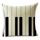Axyaa Geometric Prints Linen Pillowcase - Square Cushion Cover for Bedroom and Car