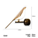 Axyaa LED Magpie Wall Lamp, Touch Switch, Rotatable, Modern Art Home Decor