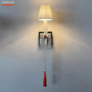 Axyaa Luxury Crystal Wall Lamp for European Villa Bedroom and Living Room