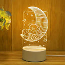 Axyaa 3D Acrylic LED Night Light | Romantic Bedroom Decoration Kids Lamp