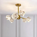 Axyaa Crystal Pendant Light: Luxury Postmodern Dining Room Hanging Lamp