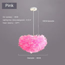 Axyaa Feather Pendant Lamp: Nordic Modern, Romantic, and Creative Bedroom Lighting