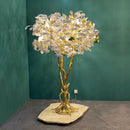 Axyaa Ginkgo Leaf Floor Lamp: Elegant Vintage Lobby Light Fixture