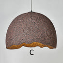 Axyaa Vintage Eggshell Pendant Lamp in Dark Gray for Home and Restaurant