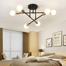 Axyaa Nordic Sputnik Ceiling Chandelier Semi Flush Mount LED Lighting Fixture